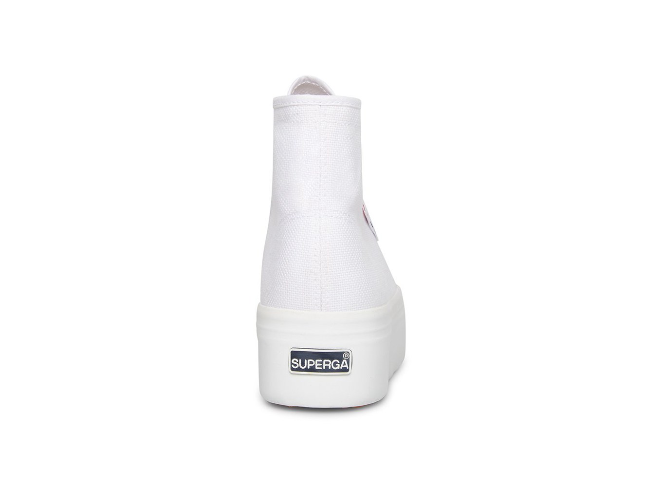 Botas Superga Mujer Blancas - 2705 Hi Top - 124593FVL